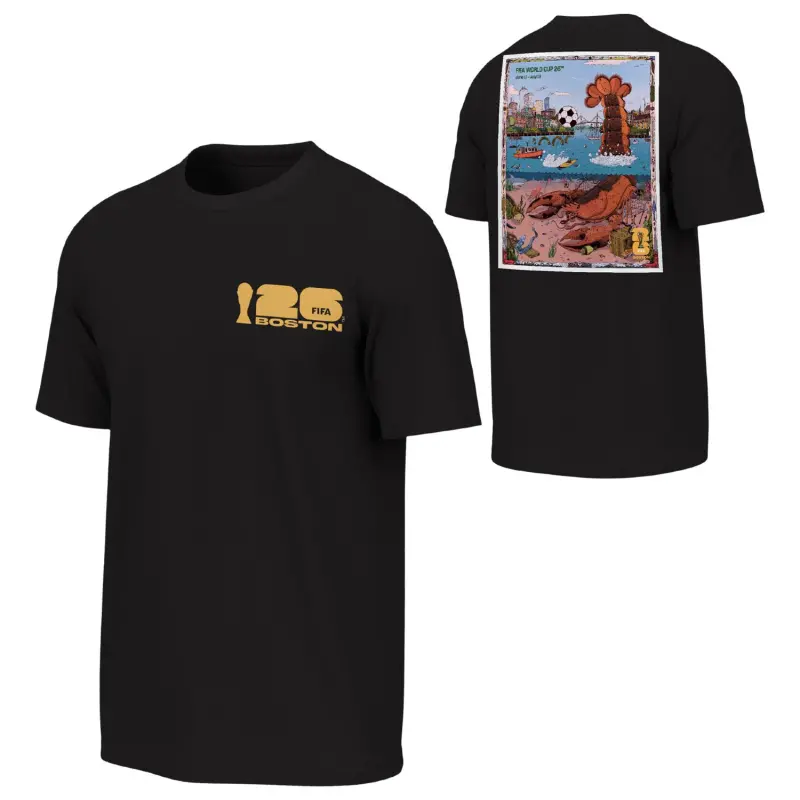 Scotland football Jerseys 2026 World Cup Boston Poster Black T-Shirt – Unisex Collection – Official Soccer Apparel