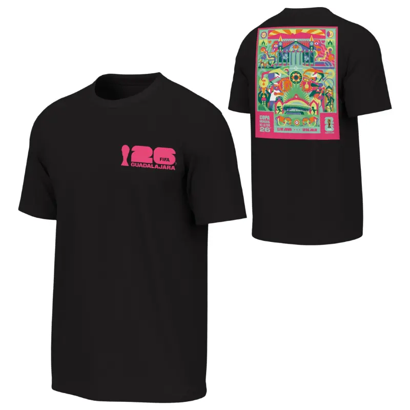 Scotland football Jerseys 2026 World Cup Guadalajara Poster Black T-Shirt – Unisex Collection – Official Soccer Apparel