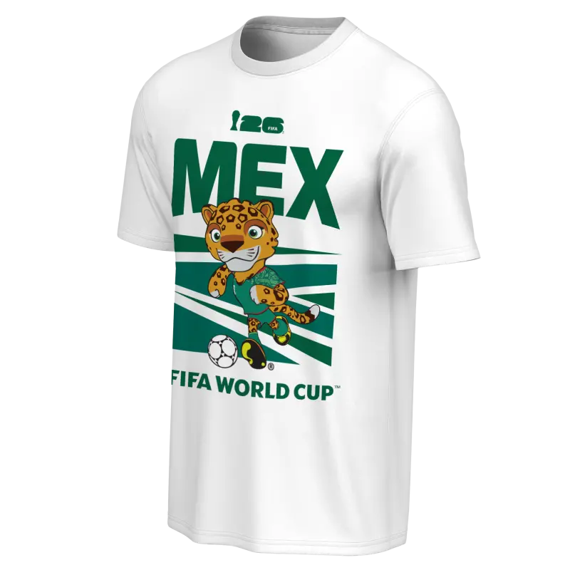 Scotland football Jerseys 2026 World Cup Mexico Mascot White T-Shirt – Unisex Collection – Official Soccer Apparel
