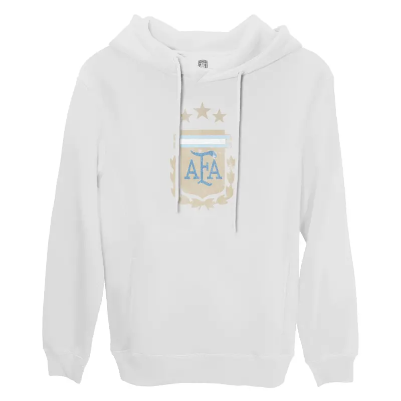 Scotland football Jerseys Argentina National Team 1863FC Color Badge Fleece Pullover Hoodie – White Collection – Official Soccer Apparel