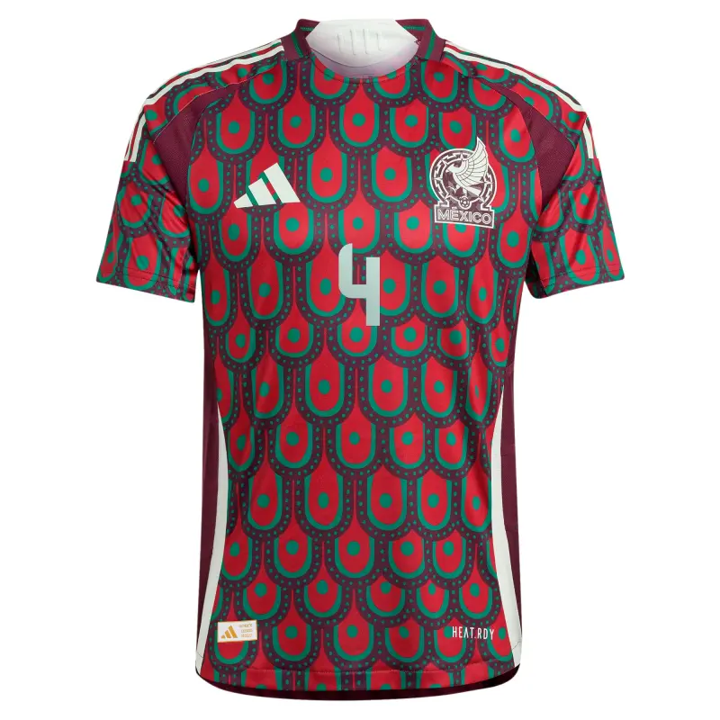 Scotland football Jerseys Edson Alvarez Mexico National Team adidas 2024 Home Authentic Player Jersey – Burgundy Collection – Official Soccer Apparel