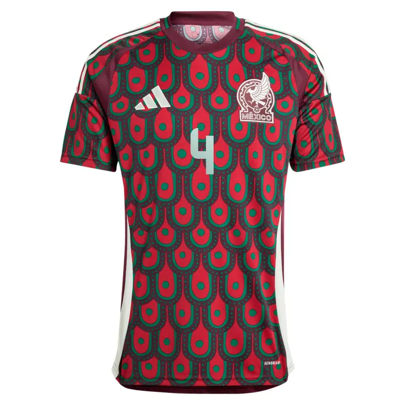 Scotland football Jerseys Edson Alvarez Mexico National Team adidas 2024 Home Replica Player Jersey – Burgundy Collection – Official Soccer Apparel