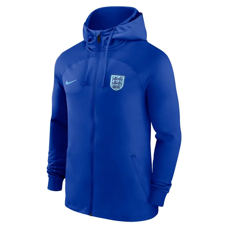 Scotland football Jerseys England National Team Nike Strike Raglan Hoodie Full-Zip Track Jacket – Blue Collection – Official Soccer Apparel