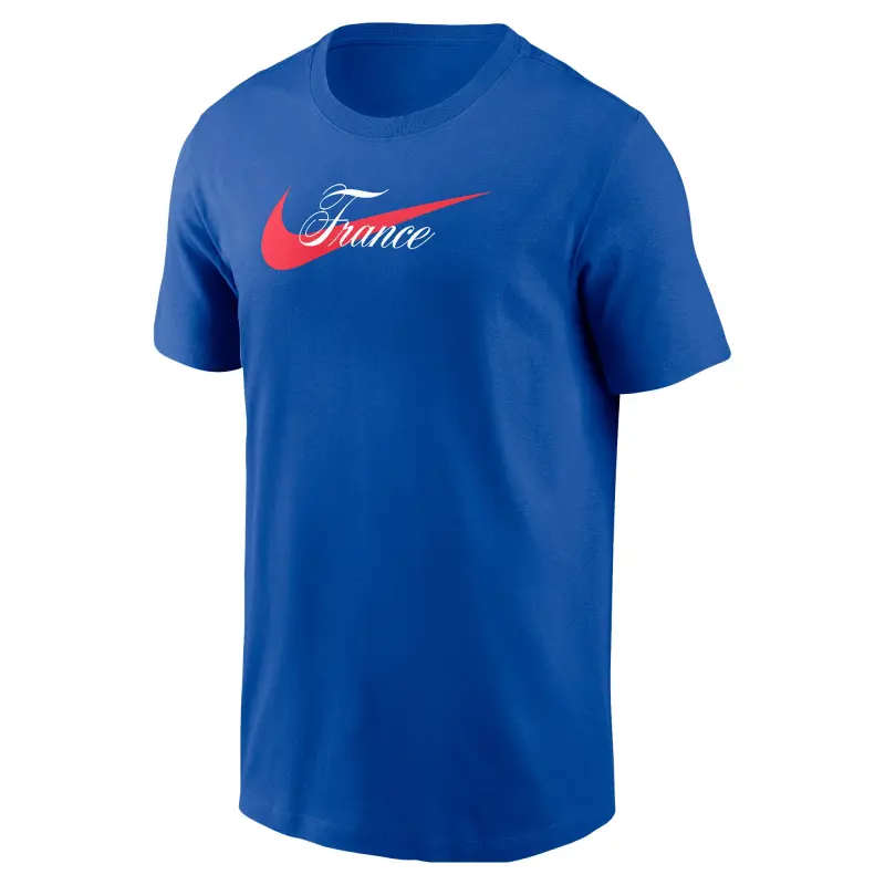 Scotland football Jerseys France National Team Nike Team Wordmark Swoosh Core T-Shirt – Royal Collection – Official Soccer Apparel