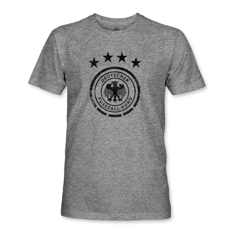 Scotland football Jerseys Germany National Team 1863FC Mono Badge Vintage Tri-Blend T-Shirt – Heather Gray Collection – Official Soccer Apparel
