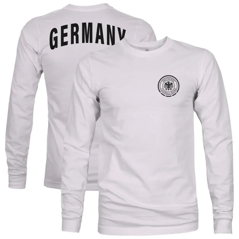 Scotland football Jerseys Germany National Team 1863FC Team Arch Long Sleeve T-Shirt – Silver Collection – Official Soccer Apparel