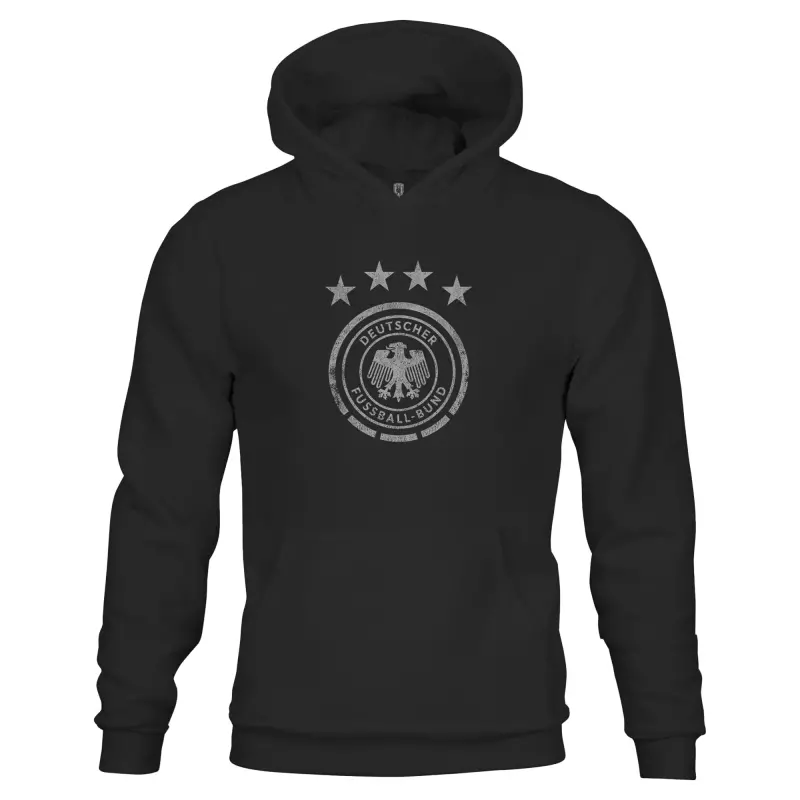 Scotland football Jerseys Germany National Team 1863FC Youth Mono Badge Fleece Pullover Hoodie – Black Collection – Official Soccer Apparel