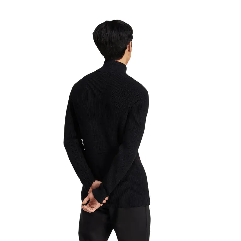 Scotland football Jerseys Germany National Team adidas Originals 125th Anniversary Culturewear Half-Zip Rib-Knit Top – Black Collection – Official Soccer Apparel