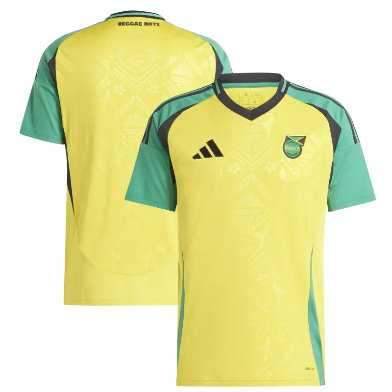 Scotland football Jerseys Jamaica National Team adidas 2024 Home Replica Jersey – Yellow Collection – Official Soccer Apparel