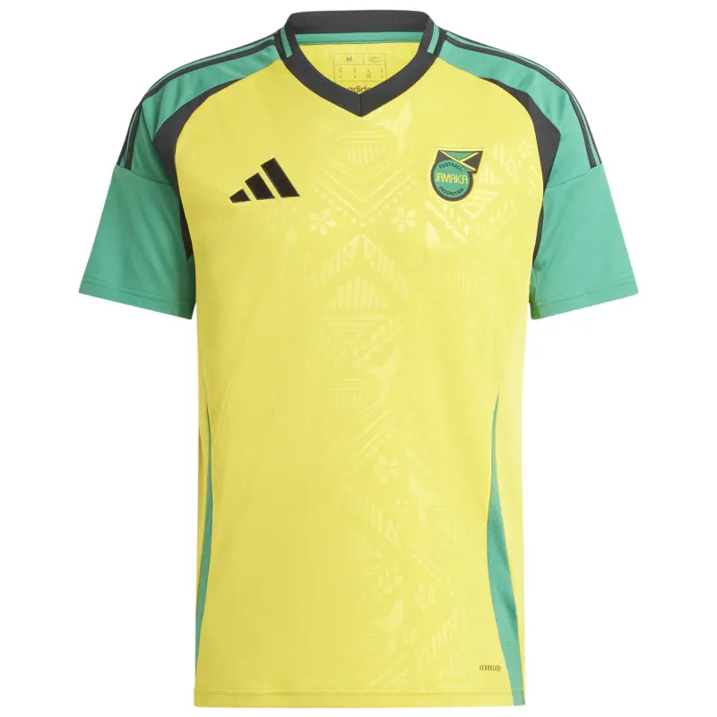 Scotland football Jerseys Jamaica National Team adidas 2024 Home Replica Jersey – Yellow Collection – Official Soccer Apparel