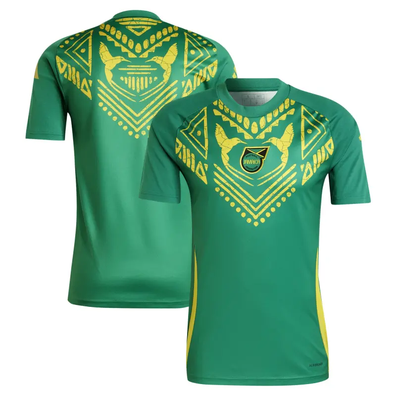 Scotland football Jerseys Jamaica National Team adidas 2024 Pre-Match Top – Green Collection – Official Soccer Apparel