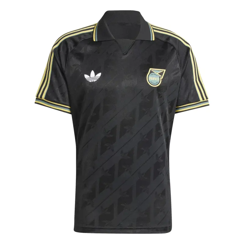 Scotland football Jerseys Jamaica National Team adidas Originals Lifestyler Jersey – Black Collection – Official Soccer Apparel