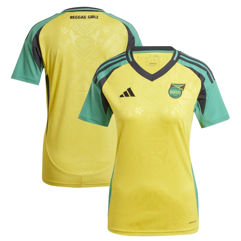 Scotland football Jerseys Jamaica National Team adidas Women’s 2024 Home Replica Jersey – Yellow Collection – Official Soccer Apparel
