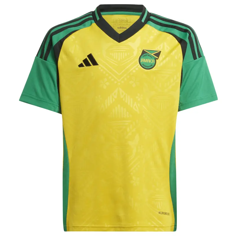 Scotland football Jerseys Jamaica National Team adidas Youth 2024 Home Replica Jersey – Yellow Collection – Official Soccer Apparel