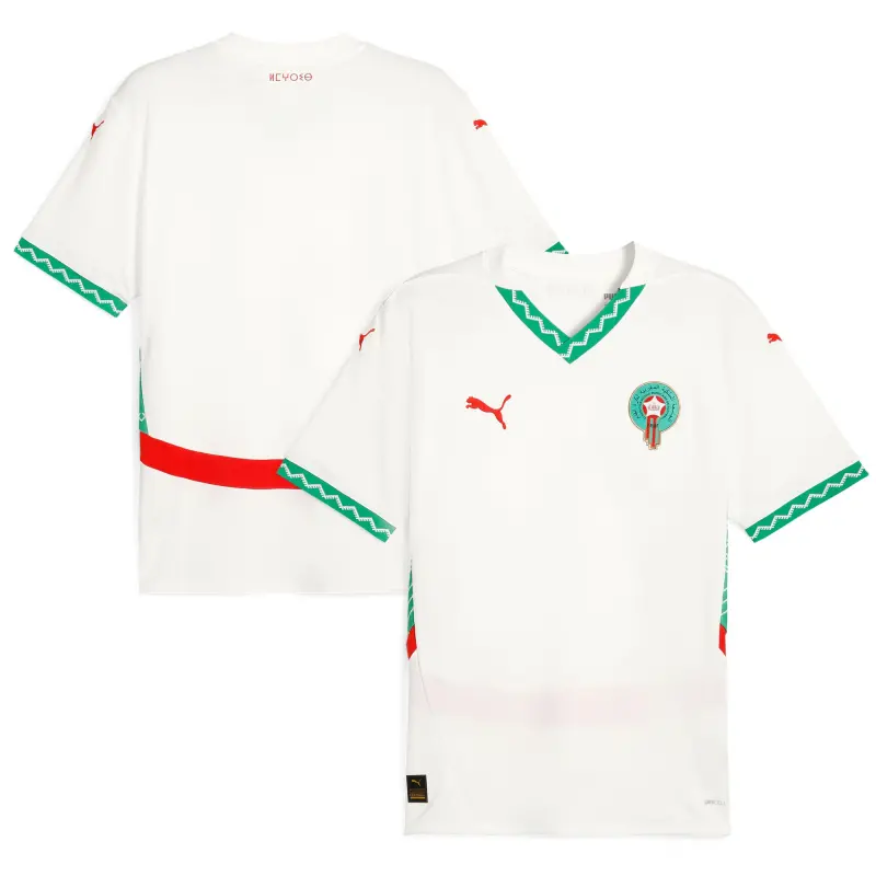 Scotland football Jerseys Morocco National Team Puma 2025 Away Replica Jersey – White Collection – Official Soccer Apparel