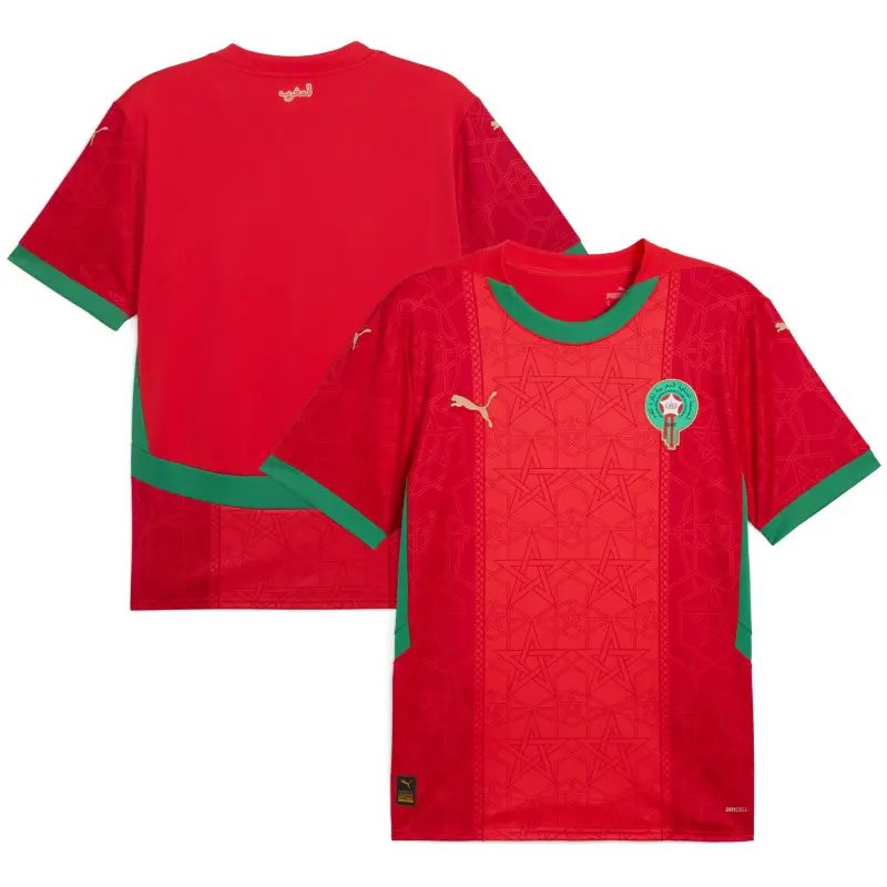 Scotland football Jerseys Morocco National Team Puma 2025 Home Replica Jersey – Red Collection – Official Soccer Apparel
