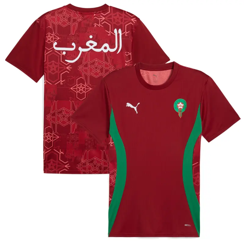 Scotland football Jerseys Morocco National Team Puma 2025 Pre-Match Jersey – Red Collection – Official Soccer Apparel