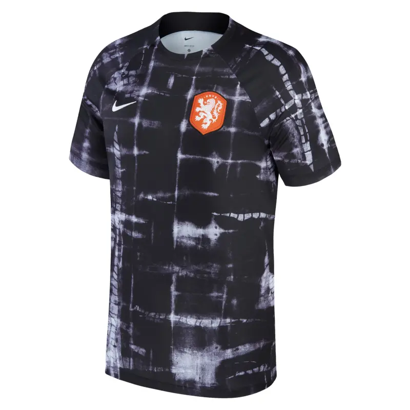 Scotland football Jerseys Netherlands National Team Nike 2022/23 Pre-Match Top – Black Collection – Official Soccer Apparel