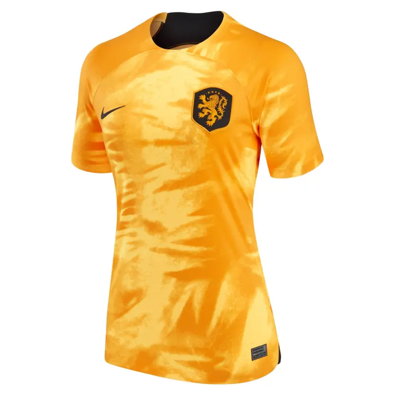 Scotland football Jerseys Netherlands National Team Nike Women’s 2022/23 Home Breathe Stadium Replica Blank Jersey – Orange Collection – Official Soccer Apparel