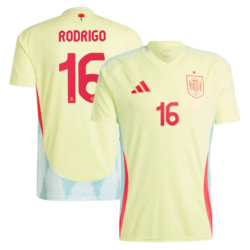 Scotland football Jerseys Rodrigo Spain National Team adidas 2024 Away Authentic Jersey – Yellow Collection – Official Soccer Apparel