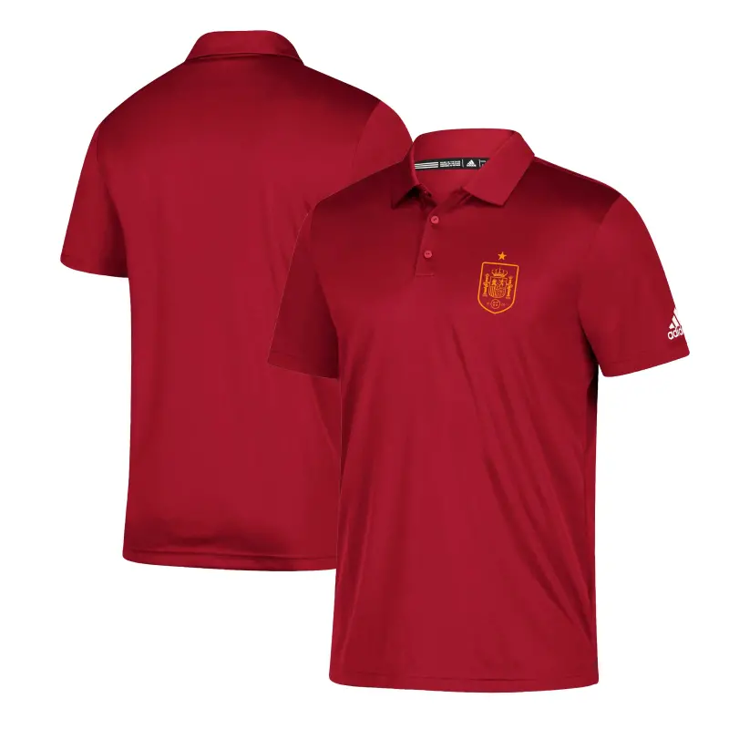 Scotland football Jerseys Spain National Team adidas Grind climalite Polo – Red Collection – Official Soccer Apparel
