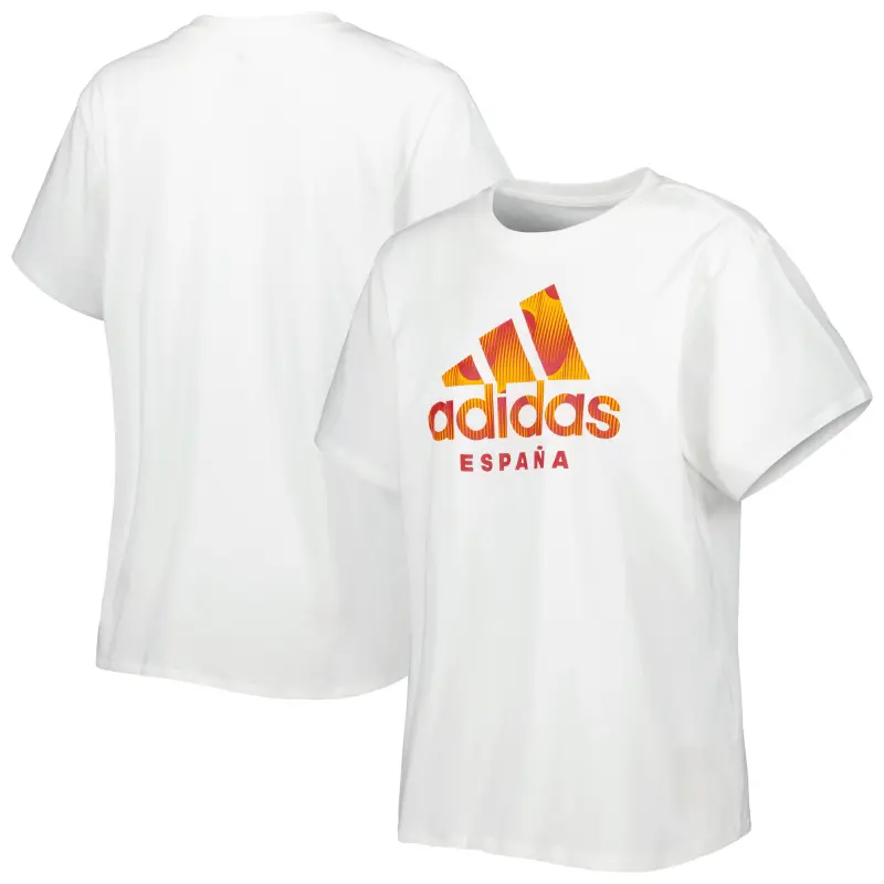 Scotland football Jerseys Spain National Team adidas Women’s DNA T-Shirt – White Collection – Official Soccer Apparel
